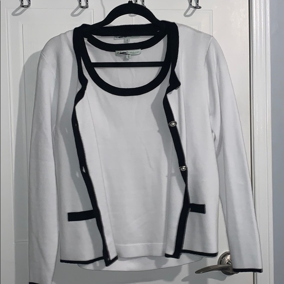 *BRAND NEW* White cardigan and sleeveless top set - Picture 2 of 4
